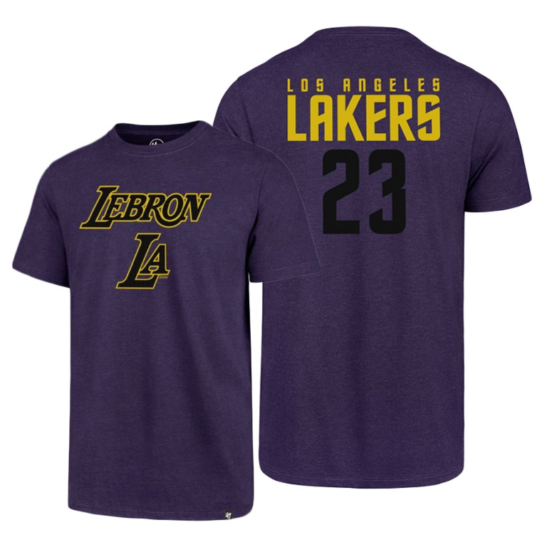 Men's Los Angeles Lakers LeBron James #23 NBA Legend Purple Basketball T-Shirt REG7683HN